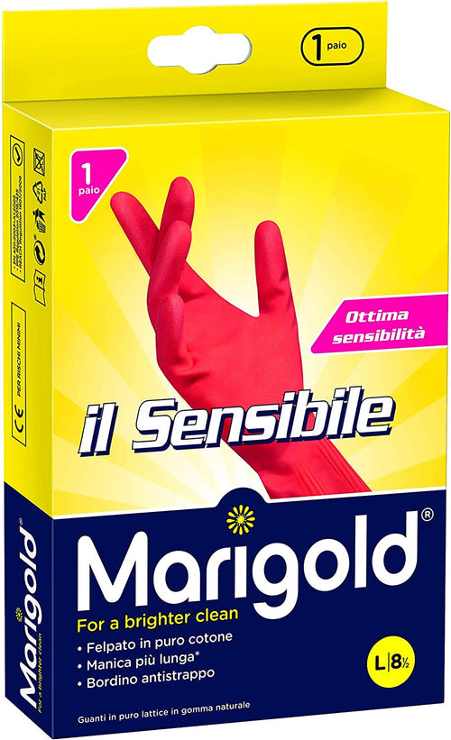 GUANTI DOMESTICI SENSIBILI MARIGOLD misura 8,5 --
