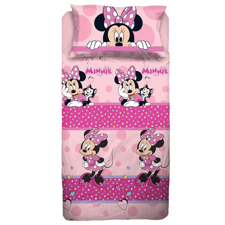 Lenzuola lettino singolo Minnie Disney