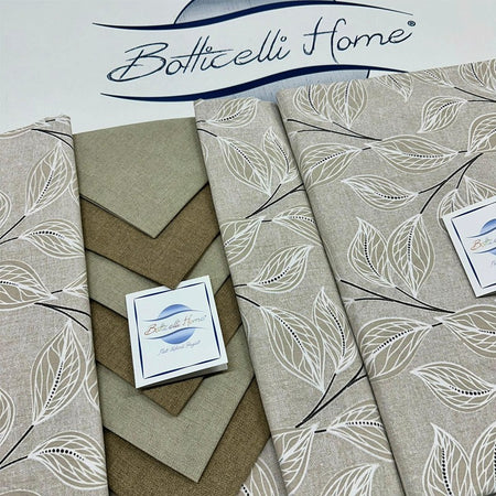 Tovaglia da tavolo con tovaglioli Botticelli Home Foglie