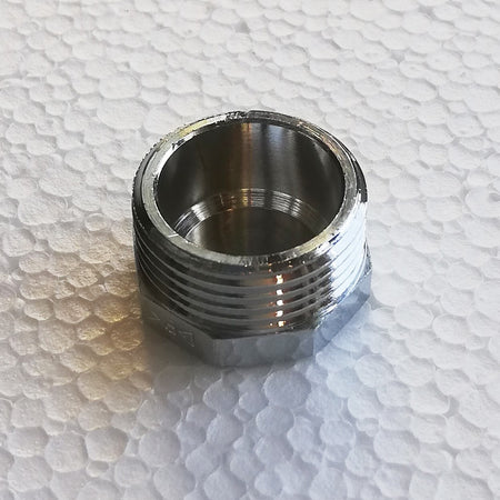 Tappo M da 1/4'' - 2pz ottone cromato