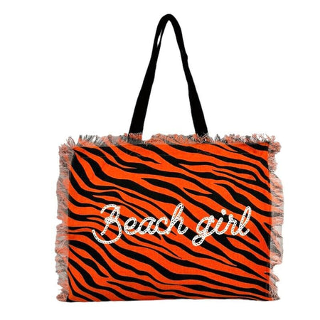 Borsa spiaggia Beach girl con cerniera