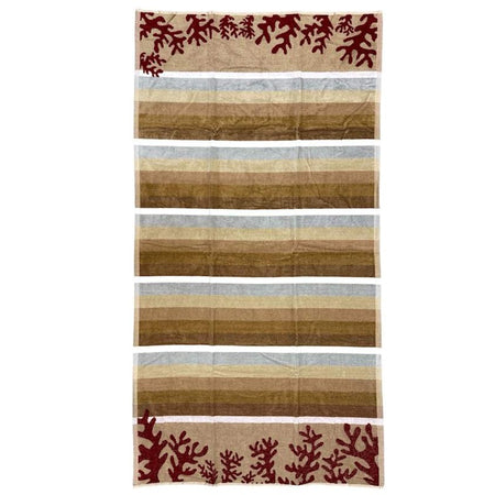 Telo mare in spugna a righe Caraibi