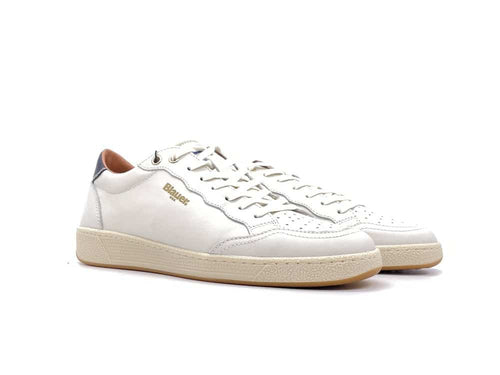 BLAUER Sneaker uomo Murray01 pelle bianca