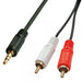 LINDY CAVO AUDIO STEREO 2X RCA MASCHIO/3.5MM MASCHIO, 5M