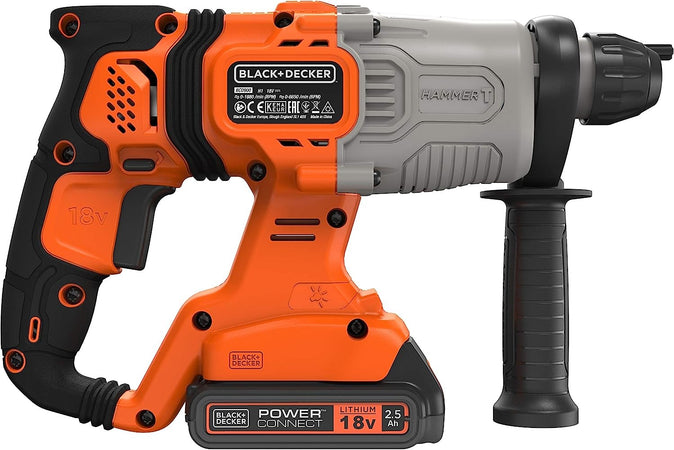 Black & Decker trapano martello tassellatore 18V 2,5Ah