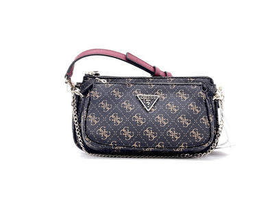 GUESS Borsa Tracolla Noelle Mini Doppia Brown