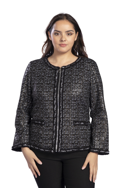 Pomme Rouge Giacca Donna Taglia Forte C6160 Nero