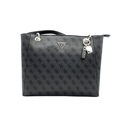 GUESS Borsa Donna Noelle Grande Nero Loggato