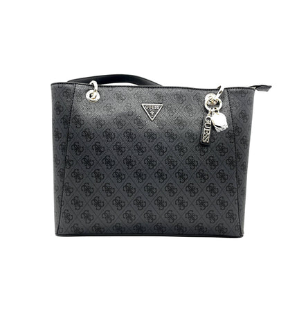 GUESS Borsa Donna Noelle Grande Nero Loggato