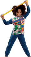 Pigiama Avengers interno felpato da 3 a 10 anni Inverno