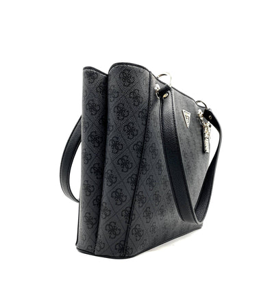 GUESS Borsa Donna Noelle Grande Nero Loggato