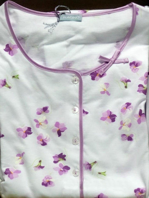 Ragno Camicia da notte Maniche Corte in jersey di cotone N11157 S36 - Passarelli Biancheria