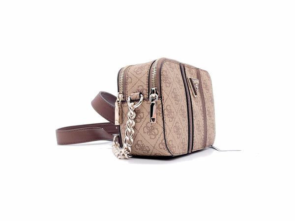GUESS Borsa Mattoncino Noreen Latte Logo