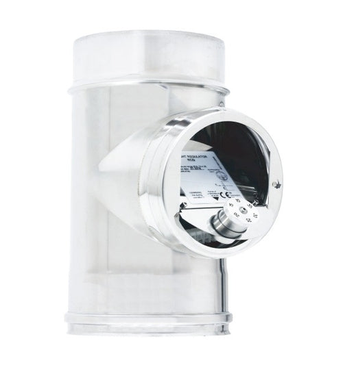 Modulo DI 200 - DE 250 mm AISI 316 / 304 con regolatore automatico di tiraggio