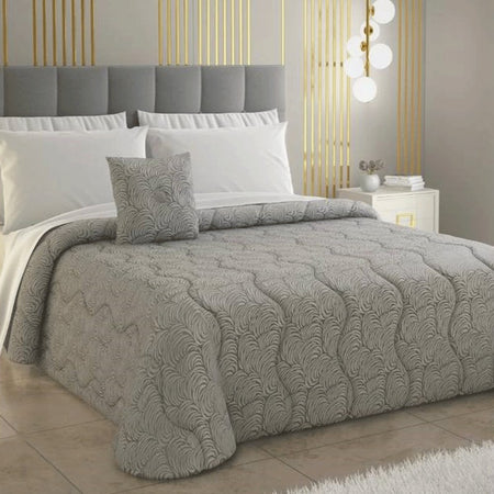 Trapunta matrimoniale in raso jacquard Gioia