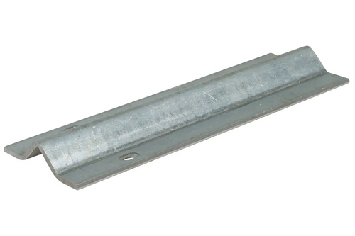 Rotaia in ferro zincato binario di lunghezza 3mt con forma a V per cancelli scorrevoli