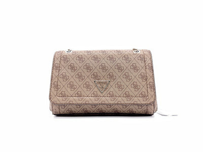 GUESS Borsa tracolla Noelle Latte Logo Brown