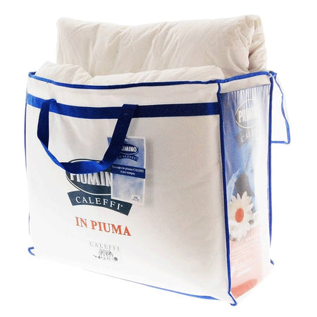 Piumino letto matrimoniale quattro stagioni in piuma d'oca Caleffi Ghiro
