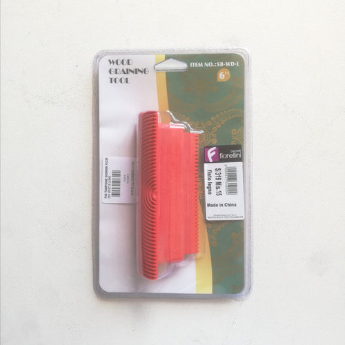 Fiorellini tampone in gomma da 10cm - 4 per effetto legno