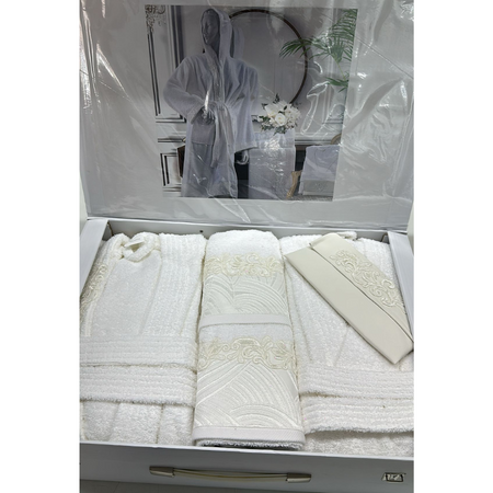 Completo bagno corredo sposa in spugna Botticelli Home Adele