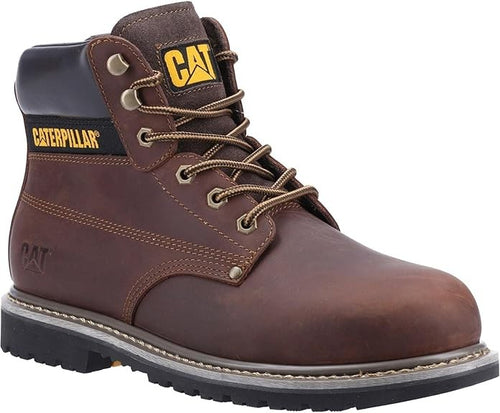 Caterpillar Mens Powerplant S3 GYW Safety Boot Brown