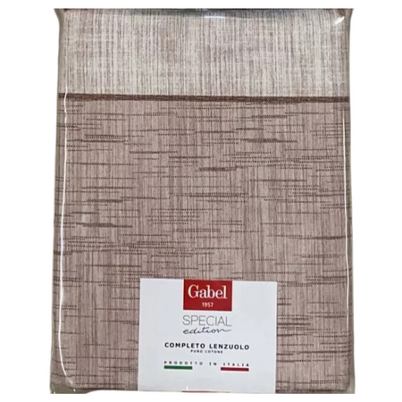 Lenzuola Gabel Terra in cotone tinta unita