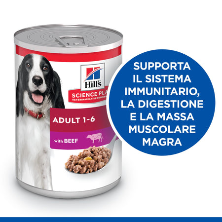 Hill's Mantenimento umido Cani Adulti manzo 370 gr