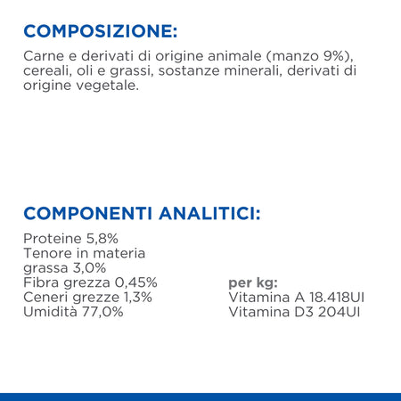 Hill's Mantenimento umido Cani Adulti manzo 370 gr