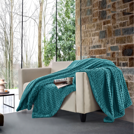 Plaid in flannel jacquard Double face Castor