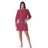 Vestaglia Donna invernale coral con bottoni Love