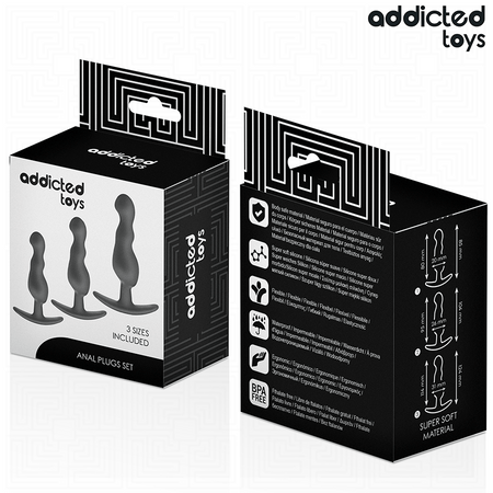 ADDICTED TOYS - SET DI 3 TAPPI ANALI MODELLO 1
