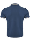 Corneliani Polo in Piquet Blu da uomo