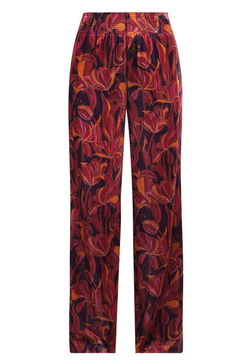 MALIPARMI Maliparmi - Pantalone - 460720 - Fantasia Bordeaux da donna