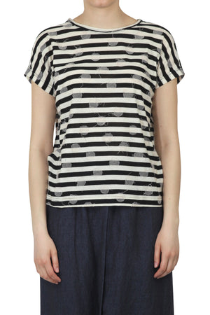 MAMA B Mama B - T-shirt - 450623 - Nero/Latte da donna