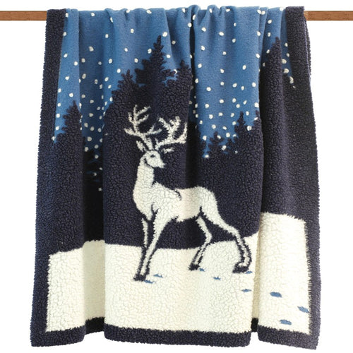 Plaid divano in lana cotta Lucrezia Snow