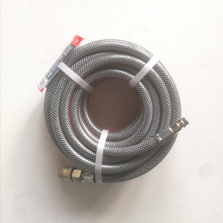Tubo retinato da 10mt per aria compressa con attacchi rapidi
