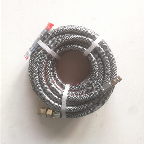 Tubo retinato da 10mt per aria compressa con attacchi rapidi
