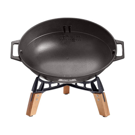 Ignium Taran Fire braciere di ghisa portatile basso da giardino terrazzo campeggio