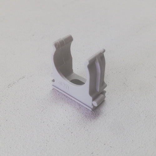 Supporto a scatto da 16mm - 20pz clips fissa tubo colore grigio per fissaggi a parete e soffitto