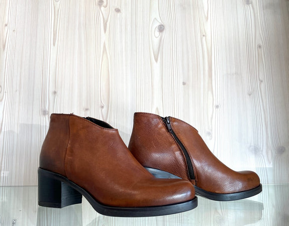 LUX Tronchetto Donna in Pelle Cuoio