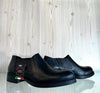 LUX Scarpa donna elegante in pelle nera senza lacci I3042N