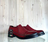 LUX Scarpa donna elegante in pelle rossa senza lacci I3042R