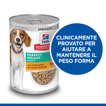 Hill's Perfect Weight umido Cani Adulti pollo e verdure 363 gr