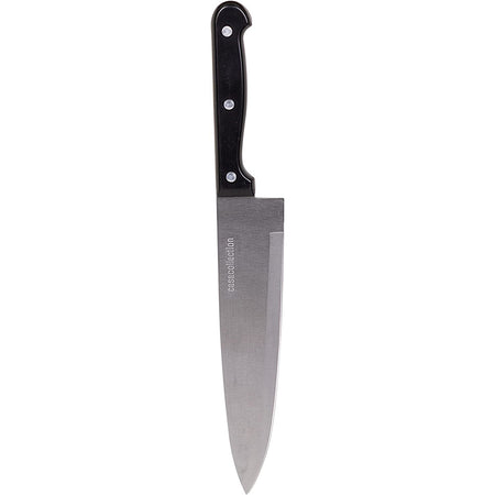 Set da Cucina 9 Pezzi Coltelli Acciaio Inossidabile Blocco Nero Forbici e Timer