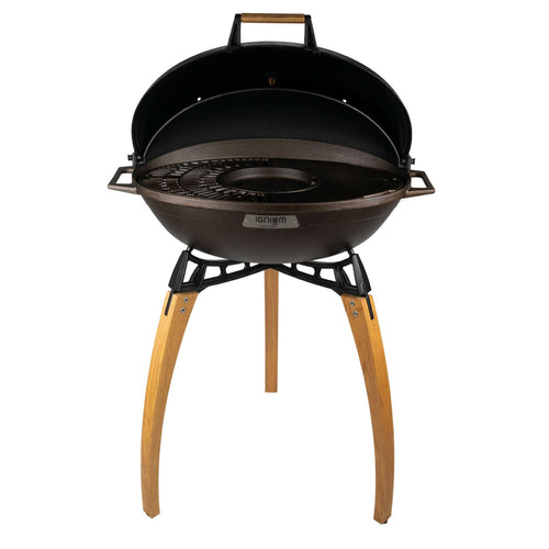 Ignium Taran Gourmet barbecue di ghisa portatile da giardino terrazzo campeggio