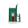 Decorazione per villaggio di Natale Cocoa Express set da 2 pezzi, in resina