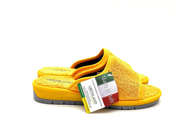 GRUNLAND Ciabatta Dola Donna in Spugna Giallo