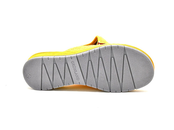 GRUNLAND Ciabatta Dola Donna in Spugna Giallo