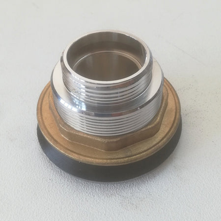 Piletta sifoide da 1"1/4 x 74mm in ottone cromato lucido per piatto doccia