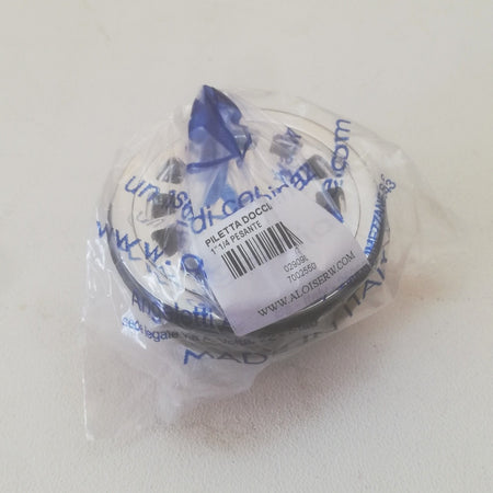 Piletta sifoide da 1"1/4 x 74mm in ottone cromato lucido per piatto doccia